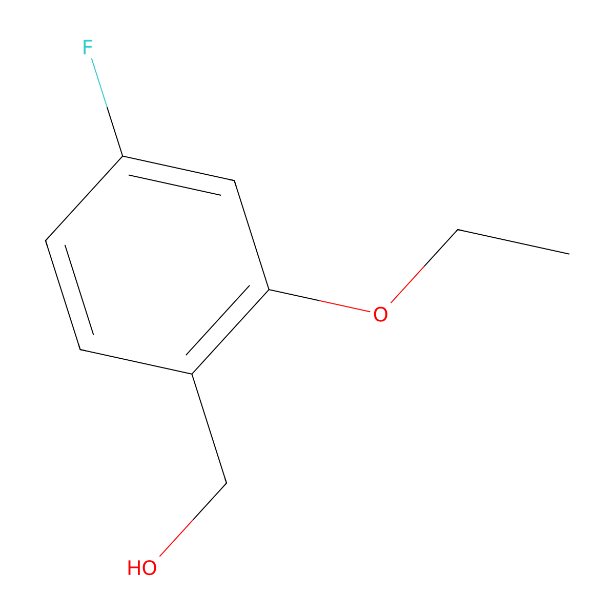 2-Ethoxy-4-fluorobenzyl alcohol molecular structure, CAS 1443339-03-4