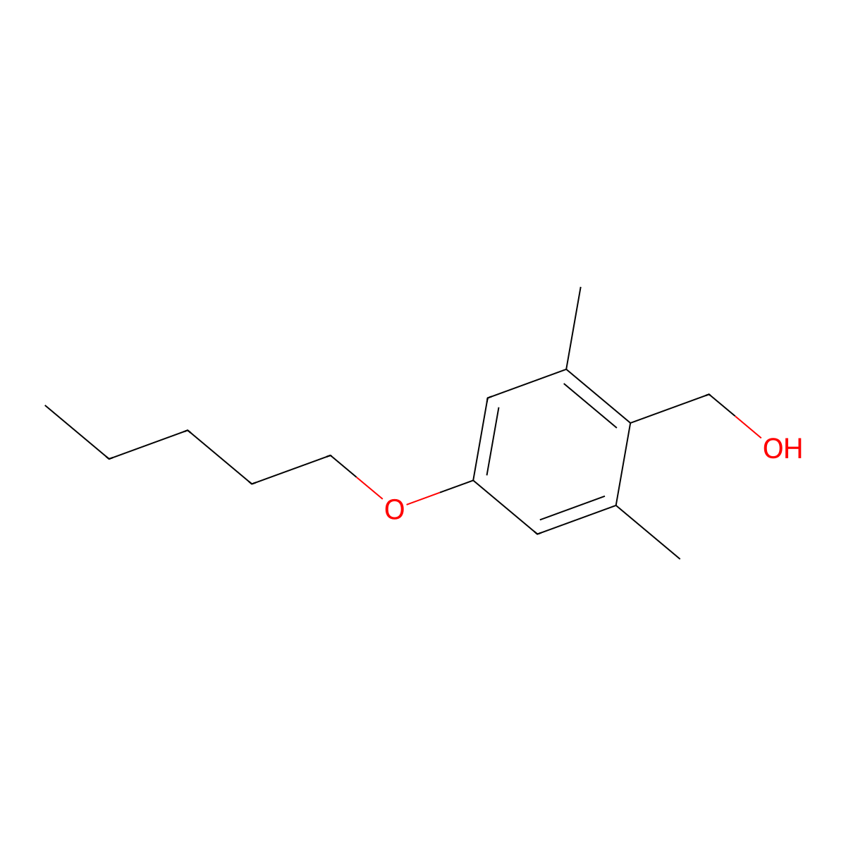 (2,6-Dimethyl-4-(pentyloxy)phenyl)methanol molecular structure, CAS 1443339-41-0