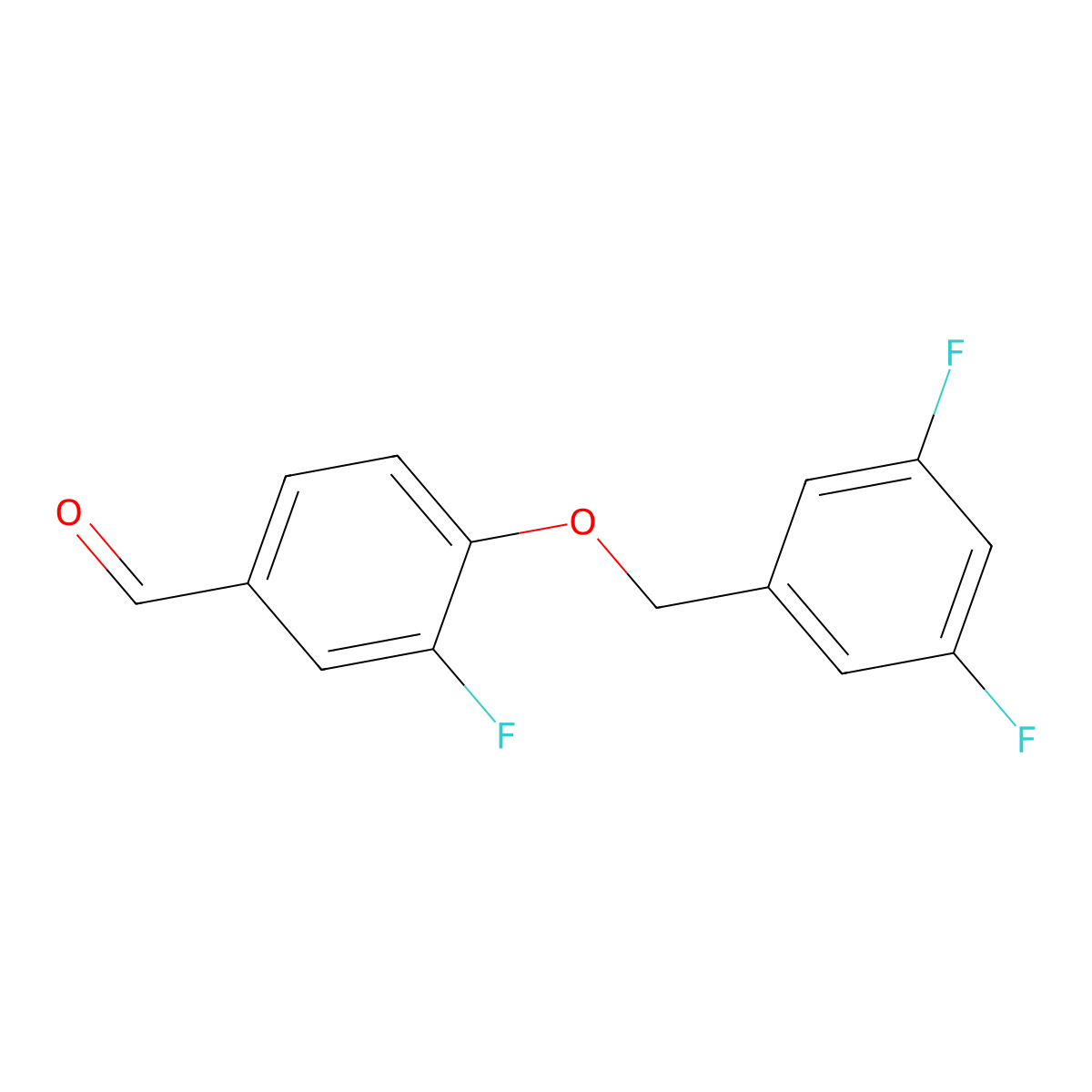 4-((3,5-Difluorobenzyl)oxy)-3-fluorobenzaldehyde molecular structure, CAS 1443339-44-3
