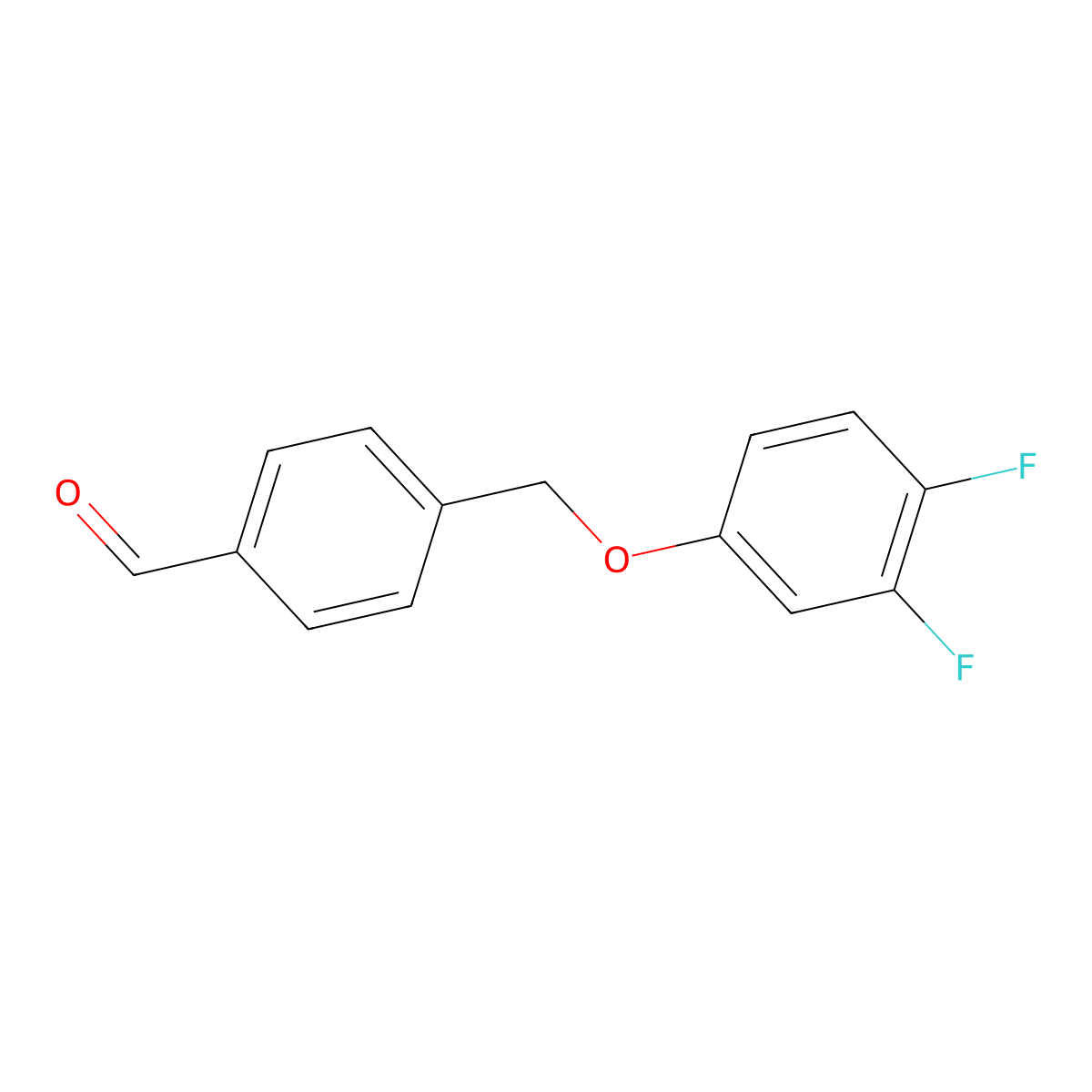 4-((3,4-Difluorophenoxy)methyl)benzaldehyde molecular structure, CAS 1443339-60-3