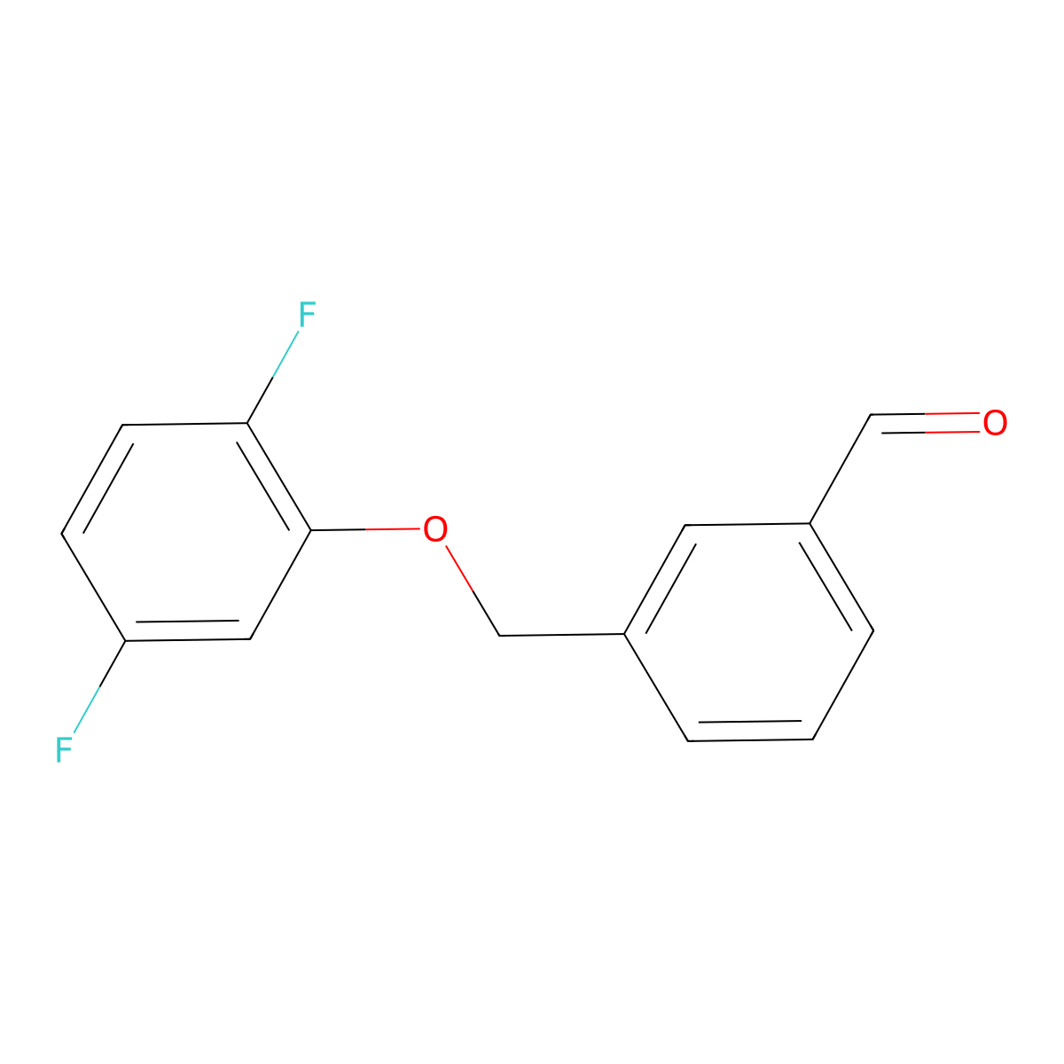 3-((2,5-Difluorophenoxy)methyl)benzaldehyde molecular structure, CAS 1443339-66-9