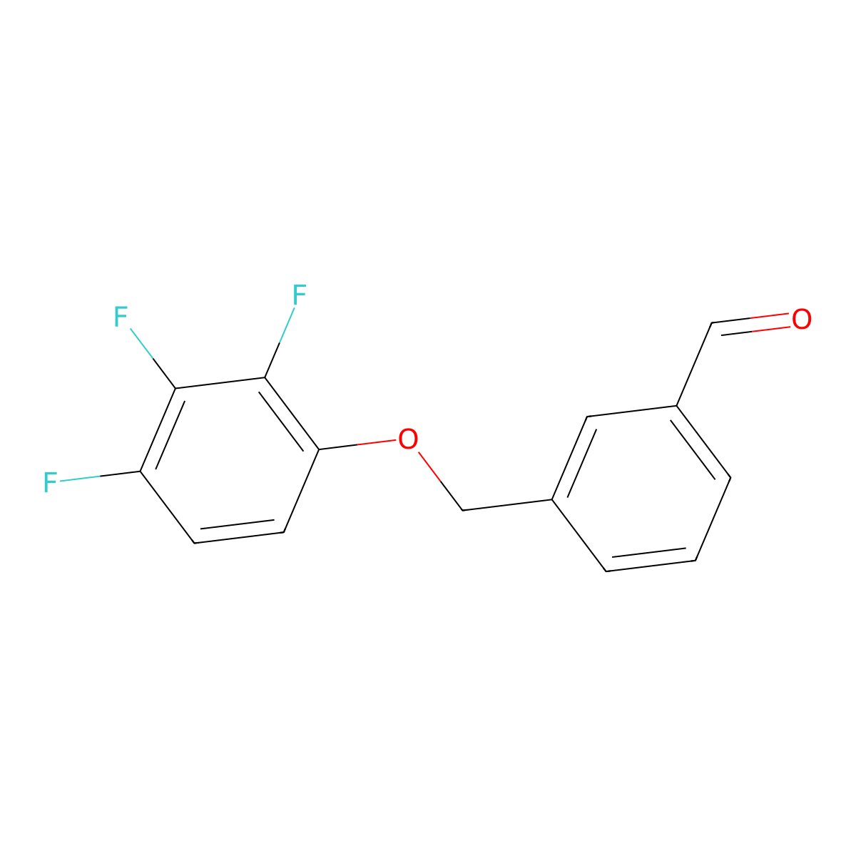 3-((2,3,4-Trifluorophenoxy)methyl)benzaldehyde molecular structure, CAS 1443339-79-4