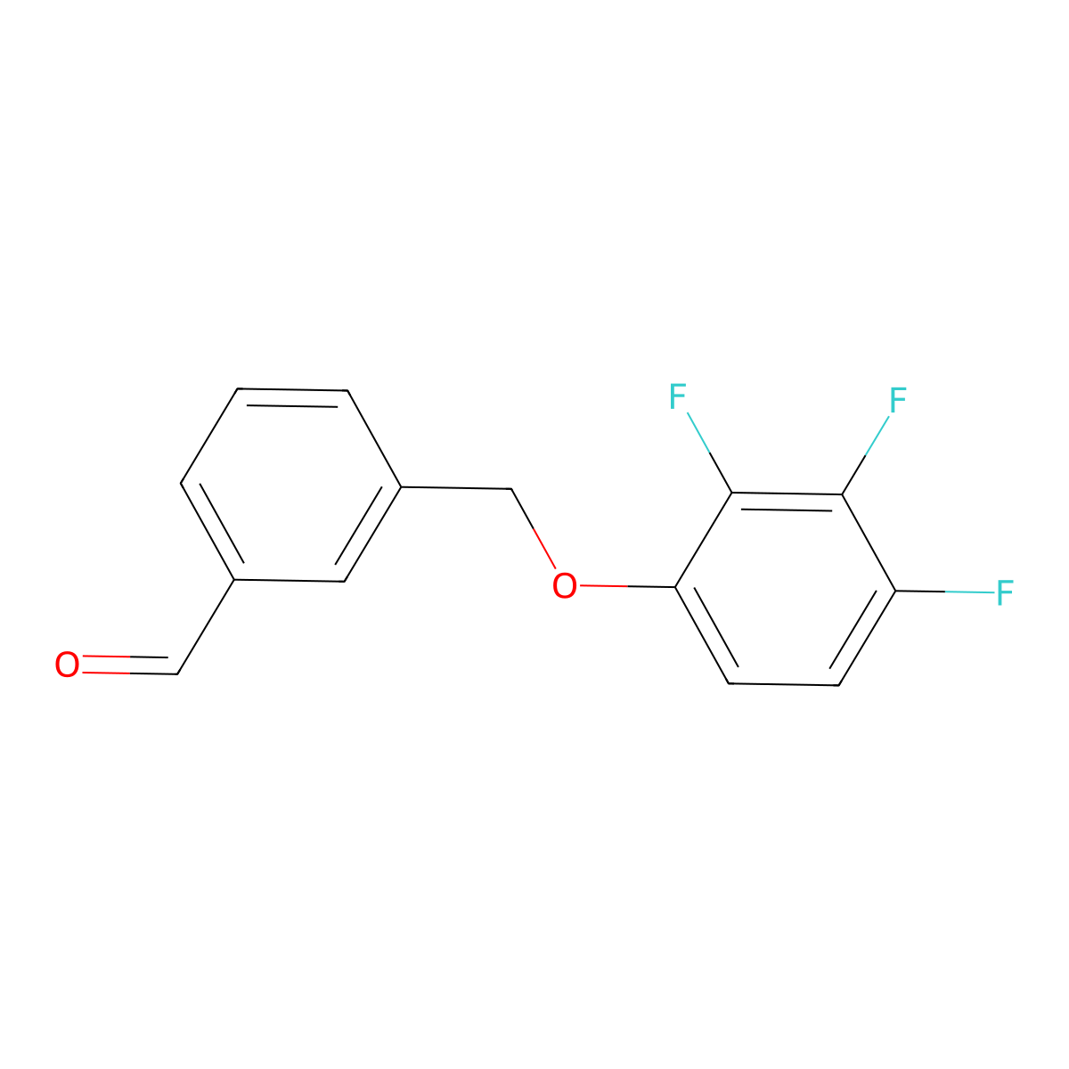 3-((2,3,4-Trifluorophenoxy)methyl)benzaldehyde molecular structure, CAS 1443339-79-4