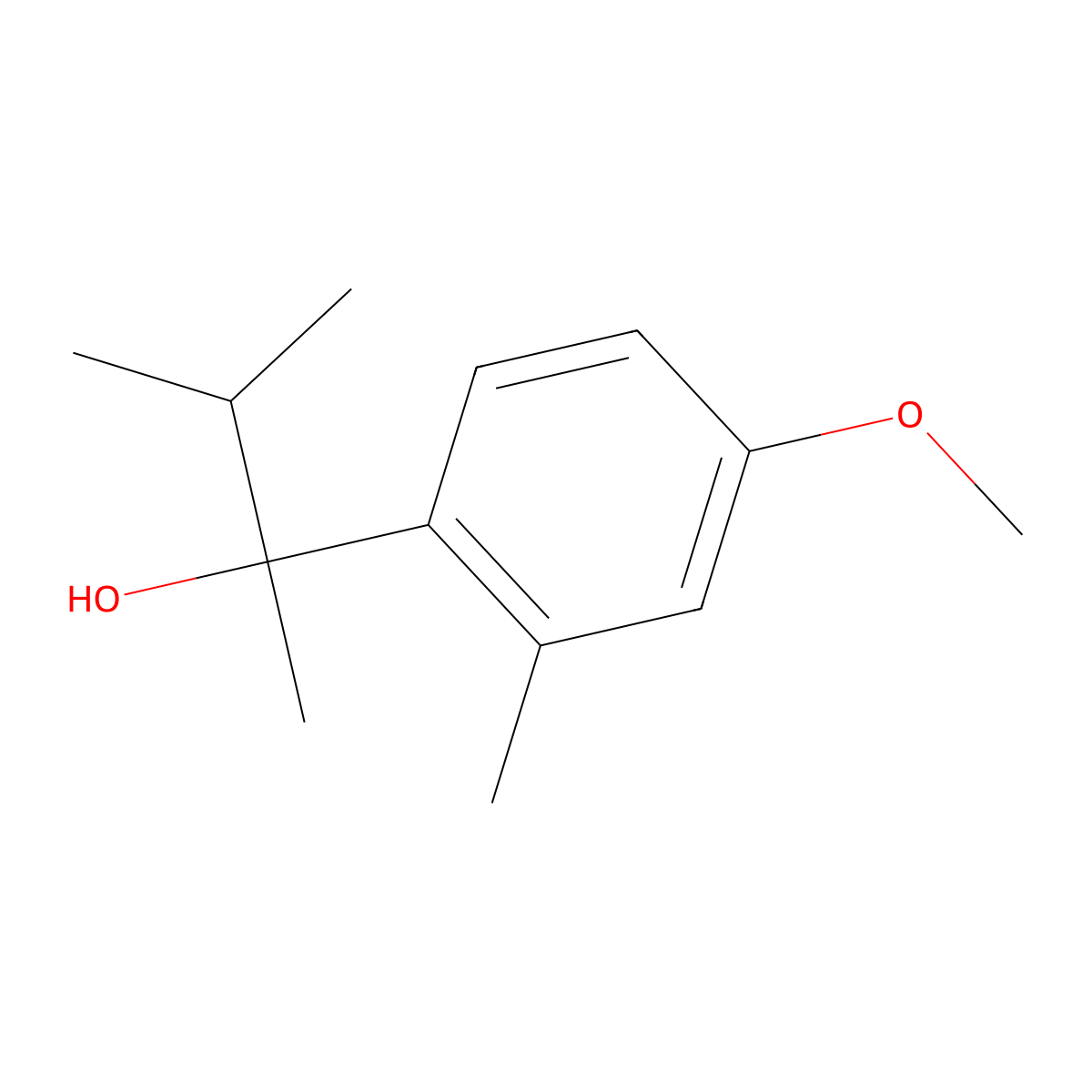 2-(4-Methoxy-2-methylphenyl)-3-methyl-butan-2-ol molecular structure, CAS 1443340-07-5