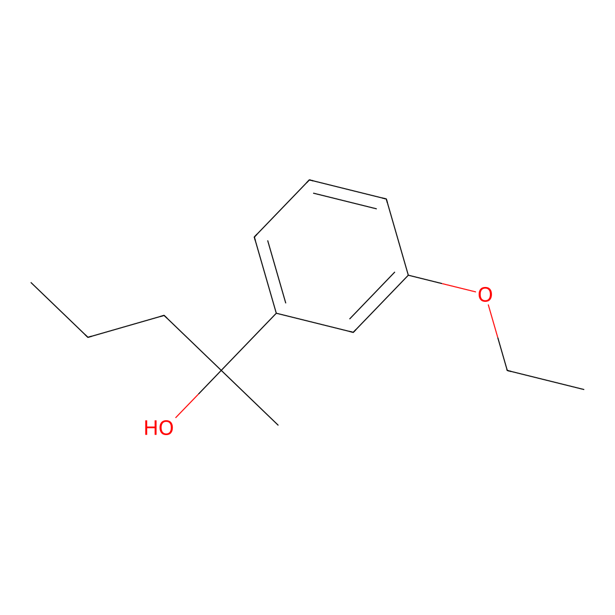 2-(3-Ethoxyphenyl)-2-pentanol molecular structure, CAS 1443340-11-1