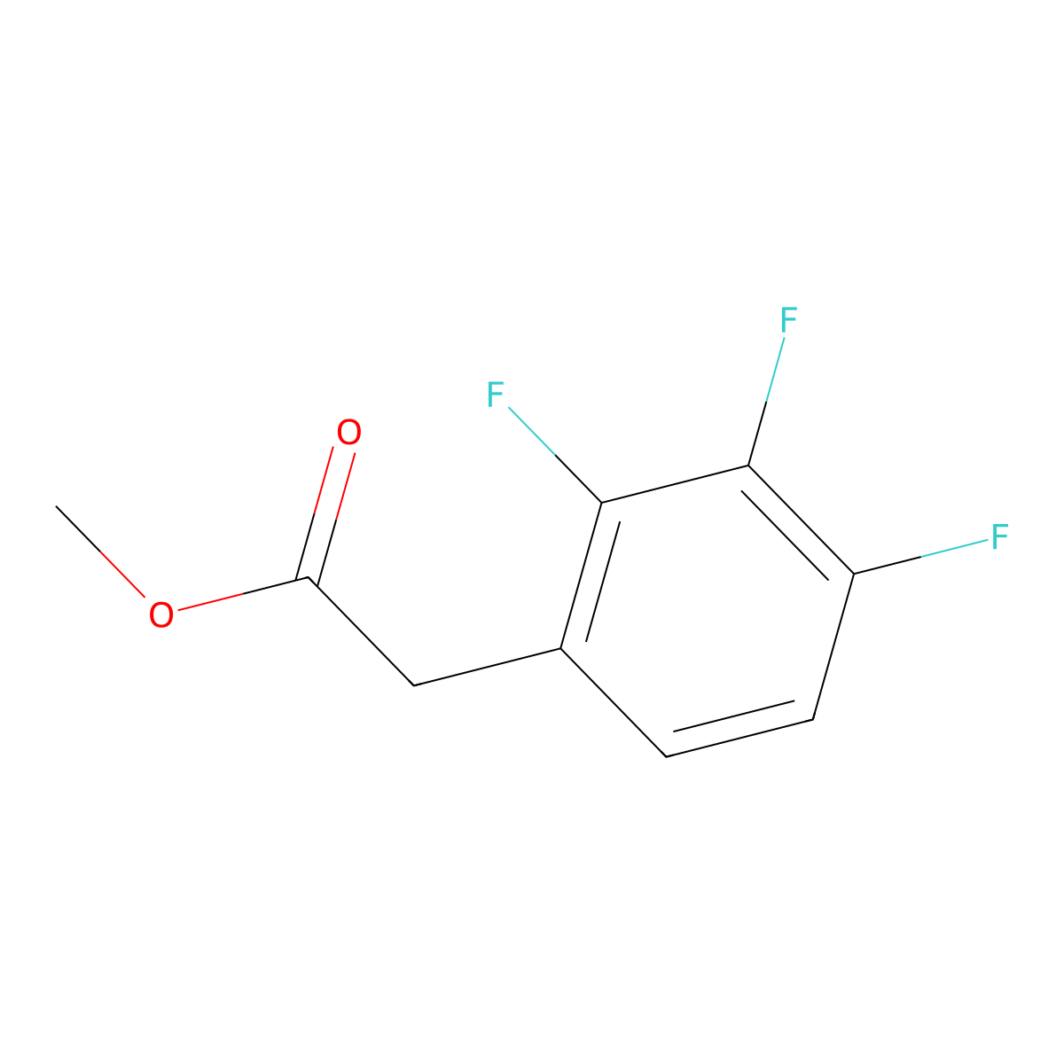(2,3,4-Trifluorophenyl)acetic acid methyl ester molecular structure, CAS 1443340-20-2