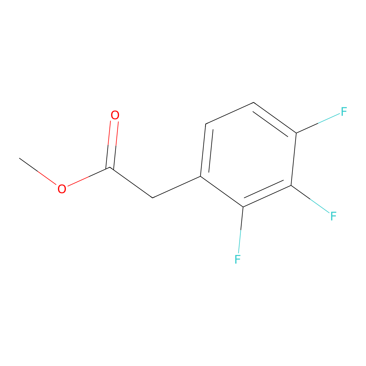 (2,3,4-Trifluorophenyl)acetic acid methyl ester molecular structure, CAS 1443340-20-2