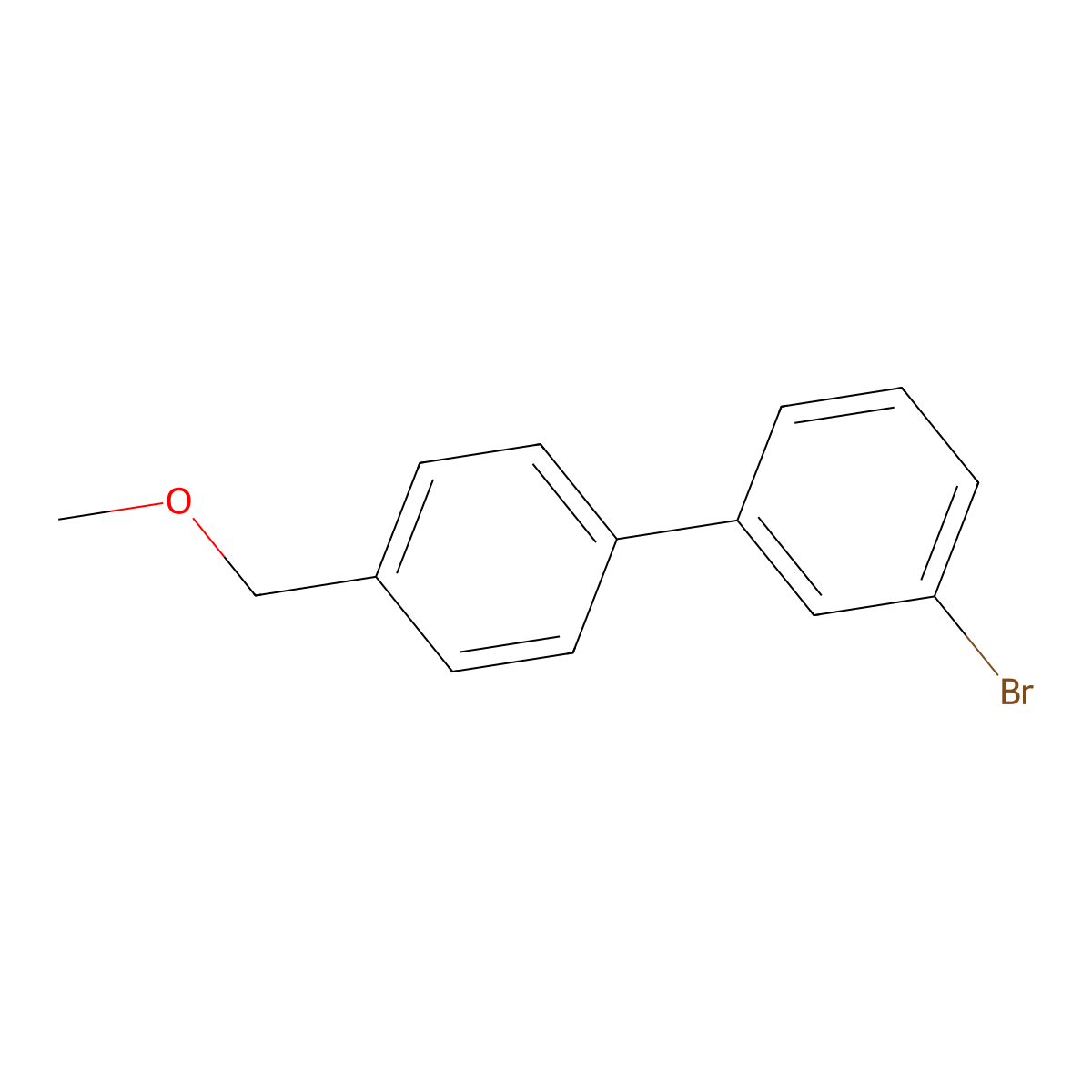 3-Bromo-4'-methoxymethylbiphenyl molecular structure, CAS 1443340-23-5