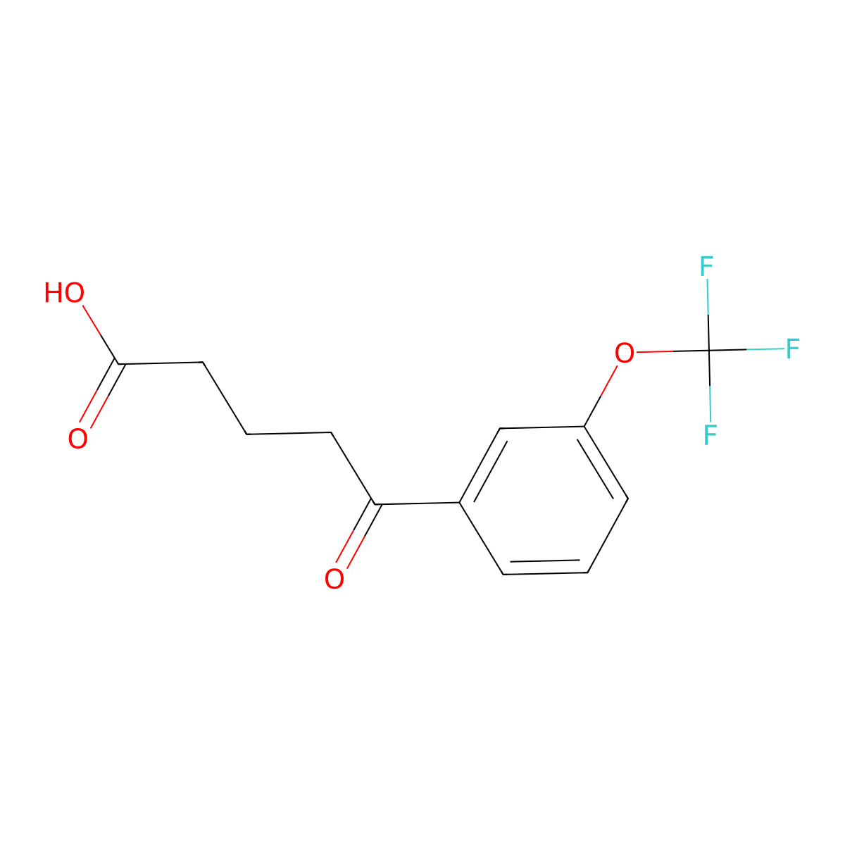 5-[3-(Trifluoromethoxy)phenyl]-5-oxovaleric acid molecular structure, CAS 1443340-28-0