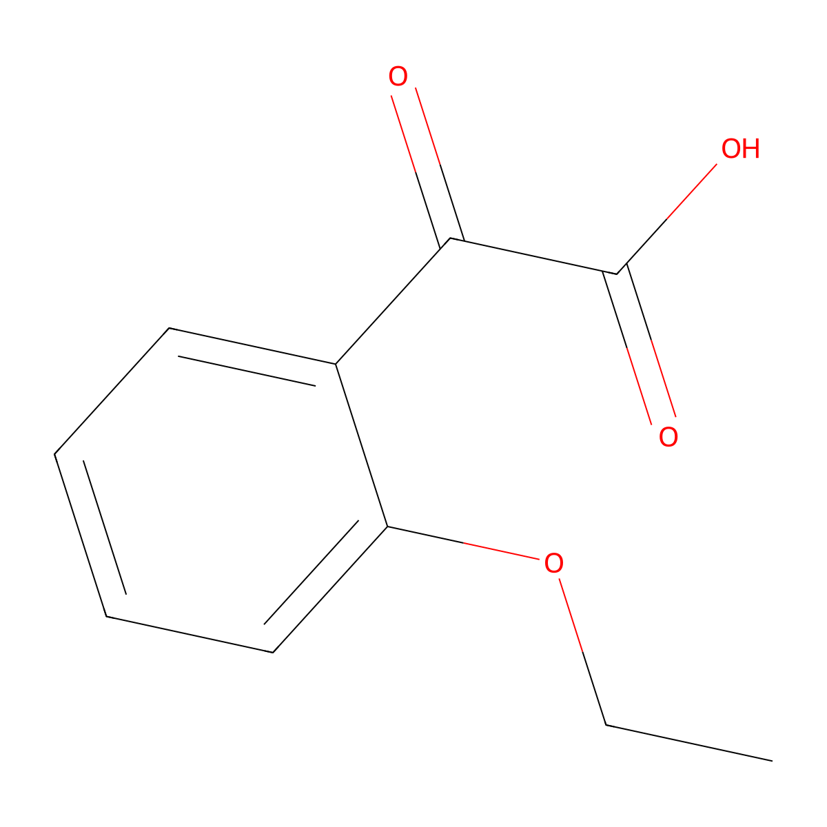 2-(2-Ethoxyphenyl)-2-oxoacetic acid molecular structure, CAS 1443340-31-5