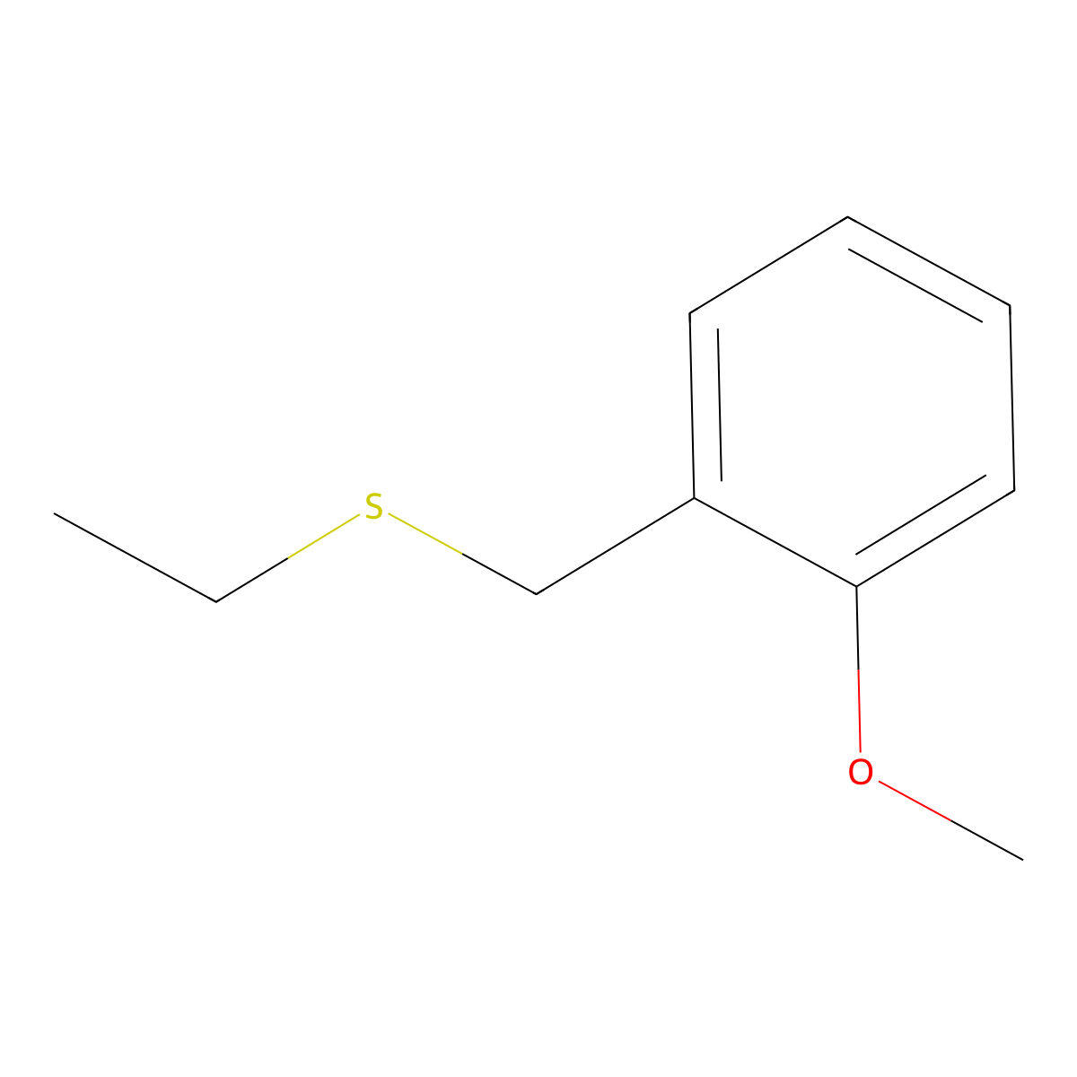 Ethyl 2-methoxybenzyl sulfide molecular structure, CAS 1443340-32-6