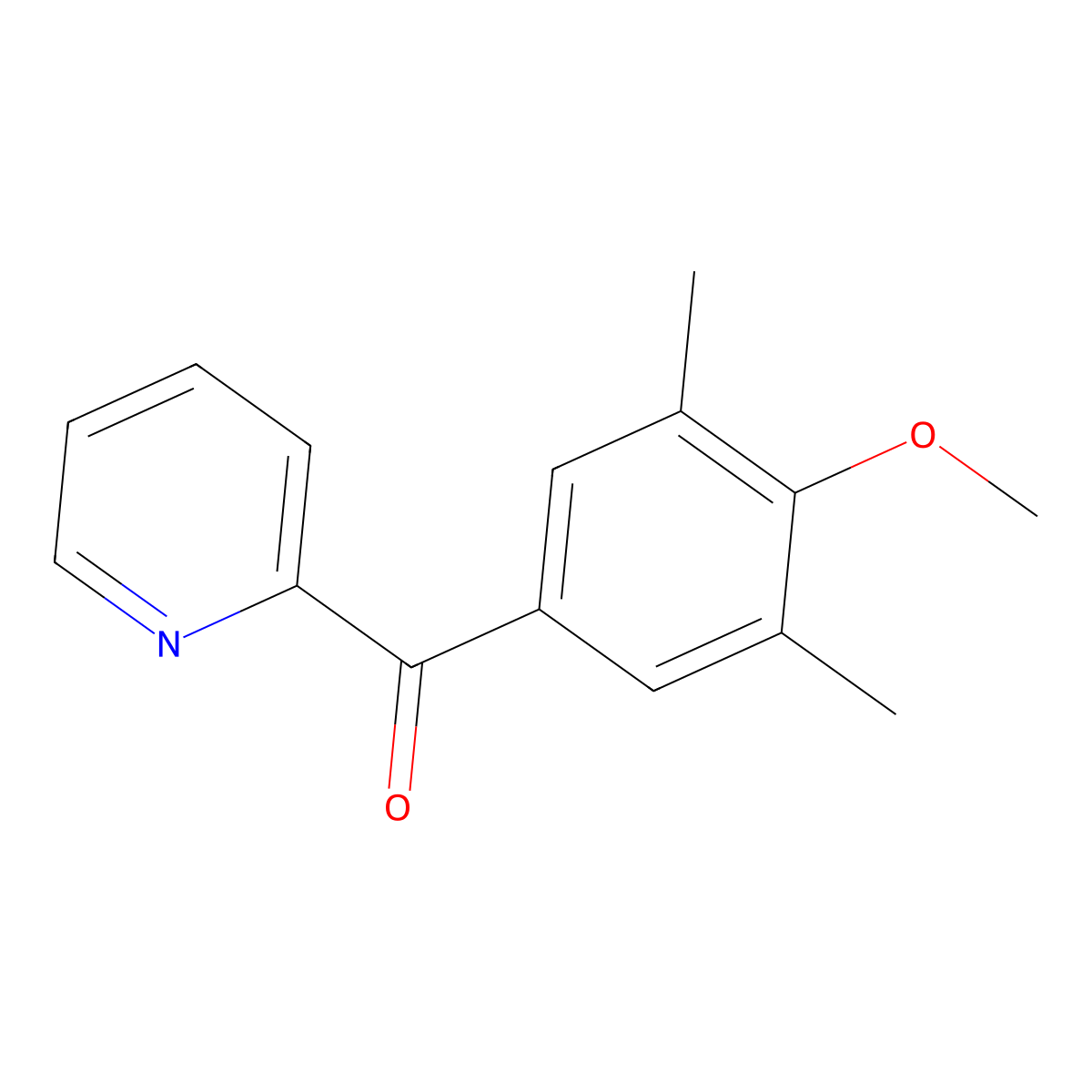 2-(3,5-Dimethyl-4-methoxybenzoyl)pyridine molecular structure, CAS 1443340-38-2