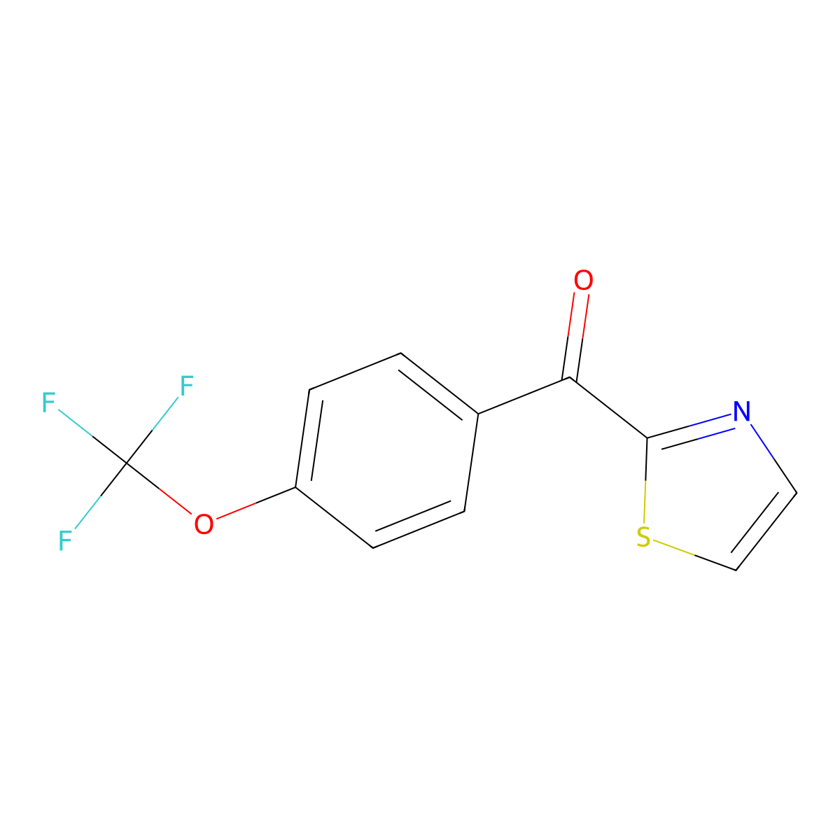 2-(4-Trifluoromethoxybenzoyl)thiazole molecular structure, CAS 1443340-39-3