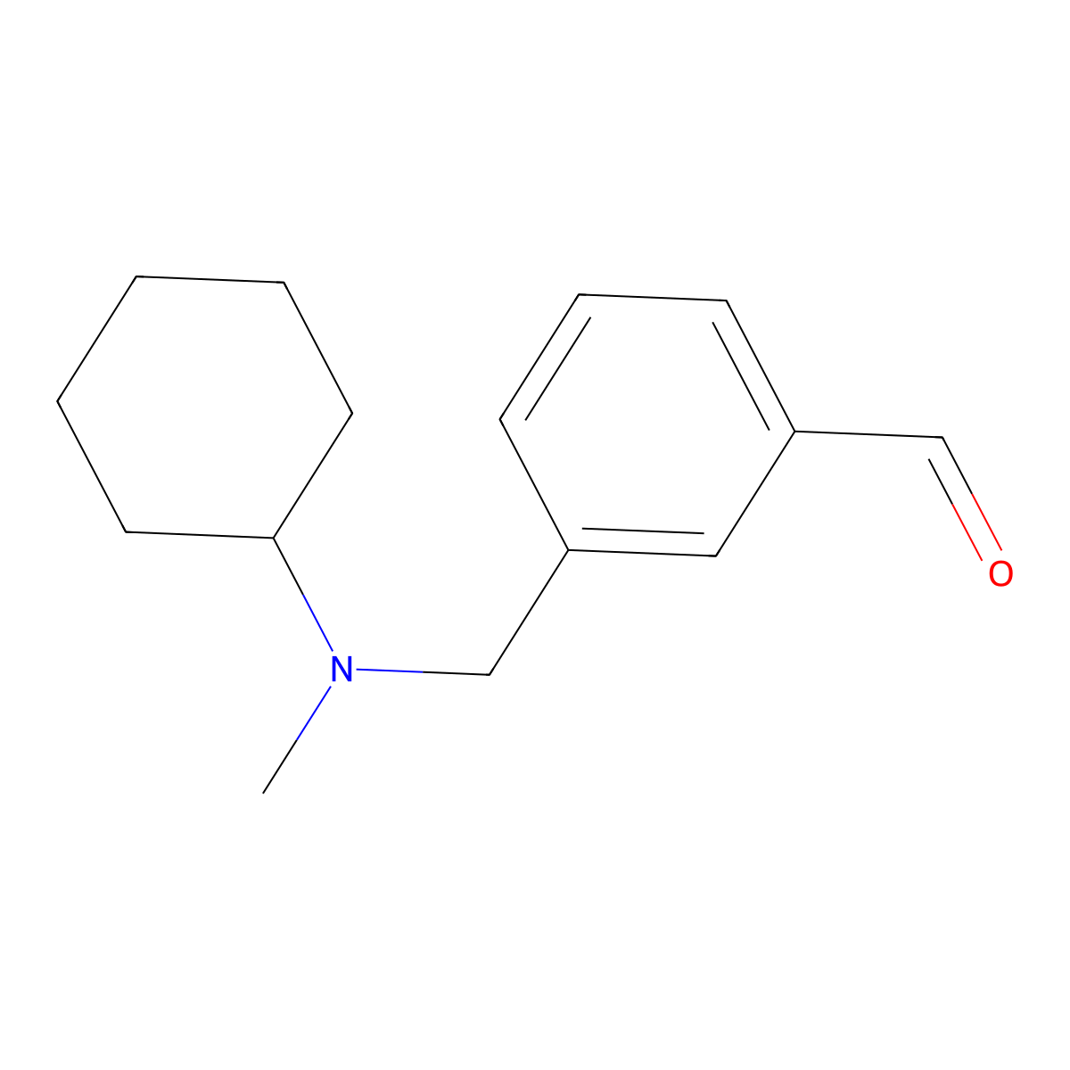 3-((Cyclohexyl(methyl)amino)methyl)benzaldehyde molecular structure, CAS 1443340-60-0