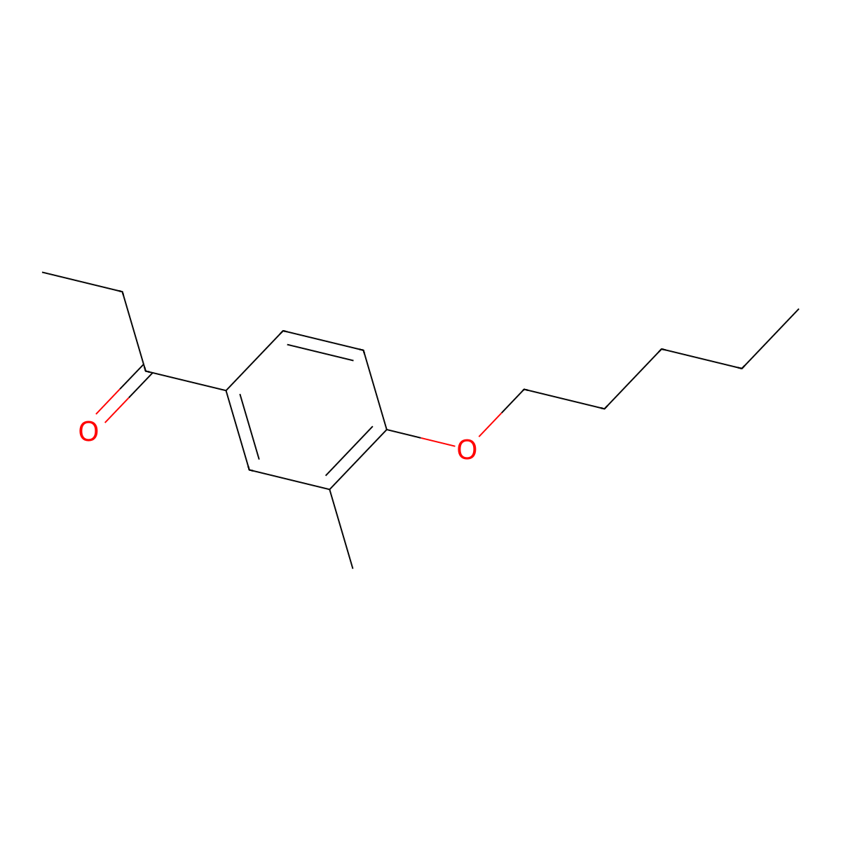 3'-Methyl-4'-n-pentoxypropiophenone molecular structure, CAS 1443340-67-7