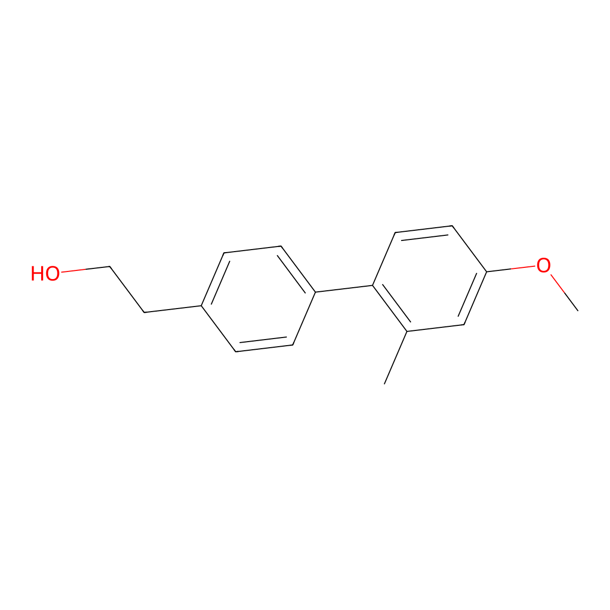 4-(4-Methoxy-2-methylphenyl)phenethyl alcohol molecular structure, CAS 1443340-96-2
