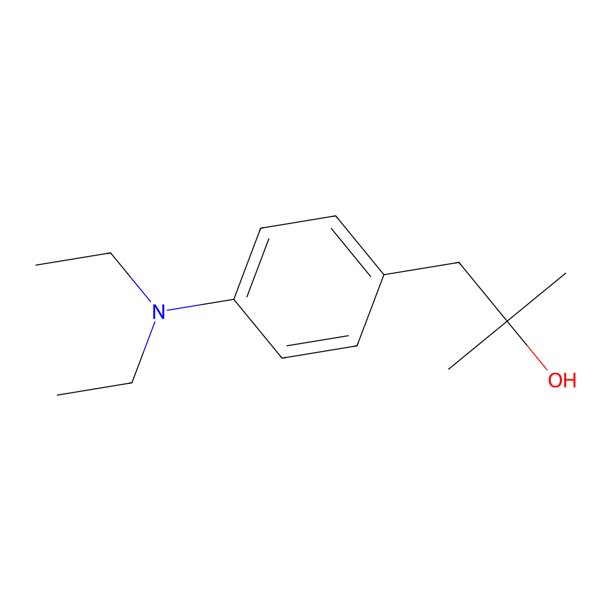 1-[4-(Diethylamino)phenyl]-2-methyl-2-propanol molecular structure, CAS 1443341-07-8