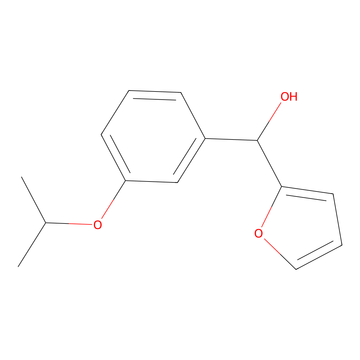 Furan-2-yl(3-isopropoxyphenyl)methanol molecular structure, CAS 1443341-38-5