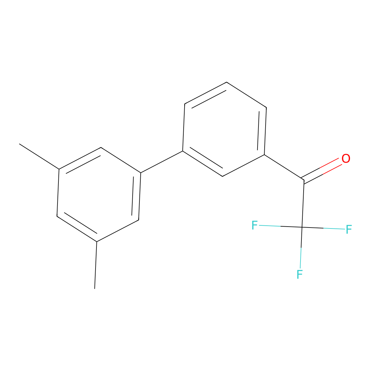 3'-(3,5-Dimethylphenyl)-2,2,2-trifluoroacetophenone molecular structure, CAS 1443341-50-1