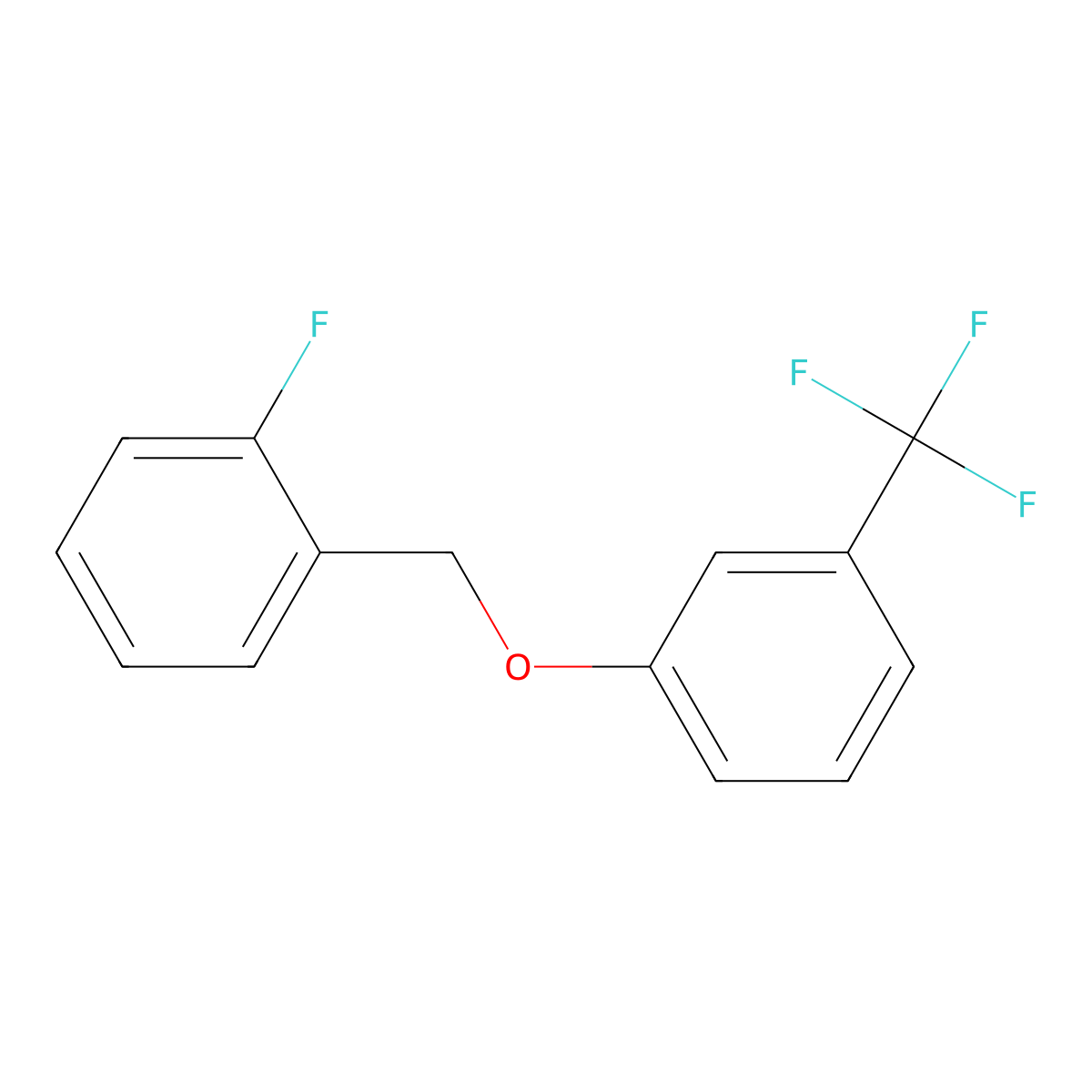 3-[(2-Fluorophenyl)methoxy]benzotrifluoride molecular structure, CAS 1443341-60-3