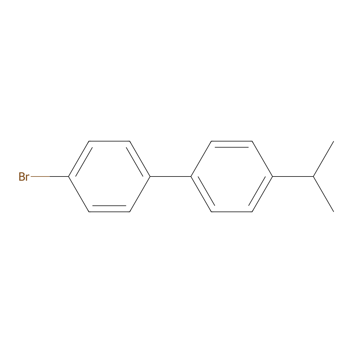 4-Bromo-4'-isopropyl-1,1'-biphenyl molecular structure, CAS 1443341-90-9