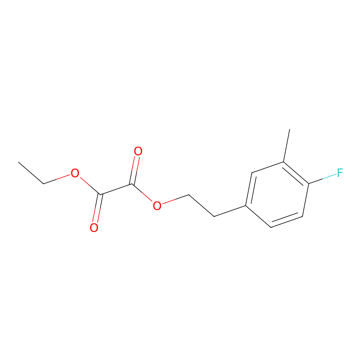 O2-Ethyl O1-[2-(4-fluoro-3-methylphenyl)ethyl] oxalate molecular structure, CAS 1443341-92-1