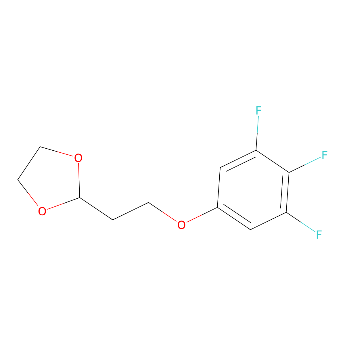 2-(2-(3,4,5-Trifluorophenoxy)ethyl)-1,3-dioxolane molecular structure, CAS 1443341-95-4