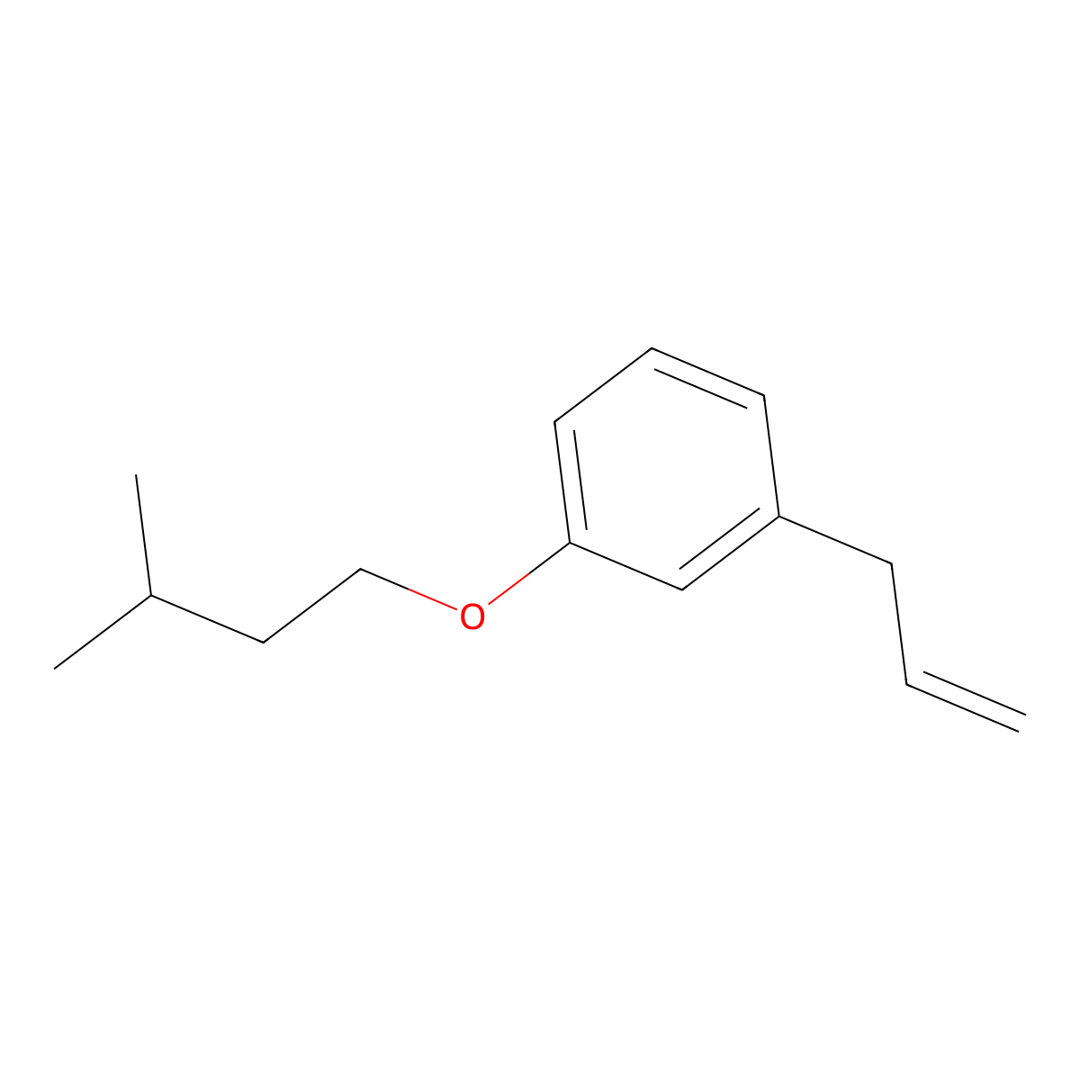 3-(3-iso-Pentoxyphenyl)-1-propene molecular structure, CAS 1443341-96-5
