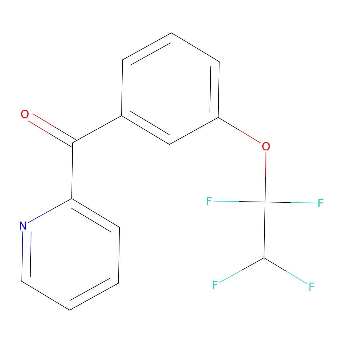 2-[3-(1,1,2,2-Tetrafluoroethoxy)benzoyl]pyridine molecular structure, CAS 1443342-15-1