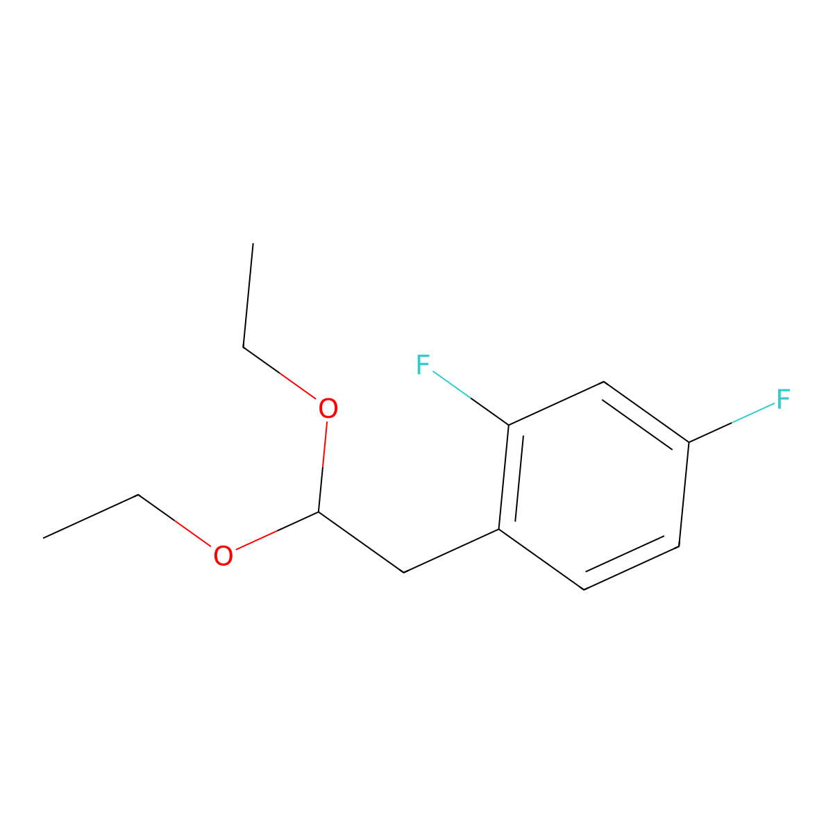 1-(2,2-Diethoxyethyl)-2,4-difluorobenzene molecular structure, CAS 1443342-21-9