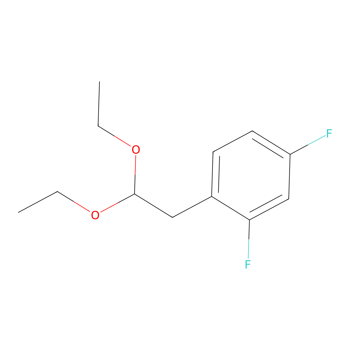 1-(2,2-Diethoxyethyl)-2,4-difluorobenzene molecular structure, CAS 1443342-21-9