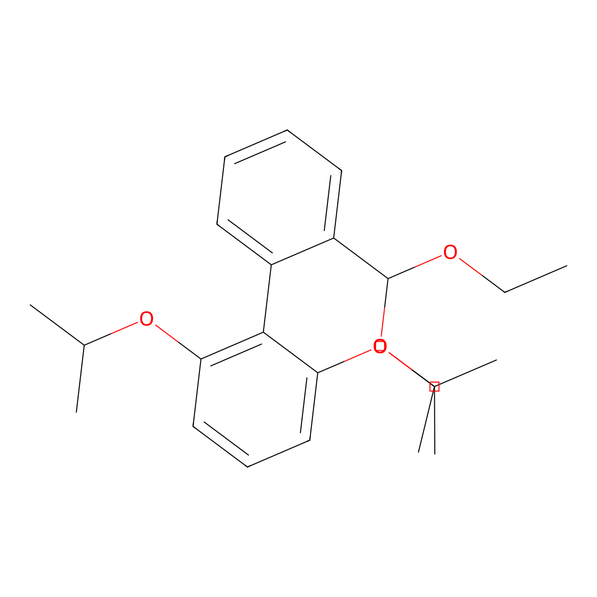 2'-(Diethoxymethyl)-2,6-bis[(propan-2-yl)oxy]-1,1'-biphenyl molecular structure, CAS 1443342-26-4