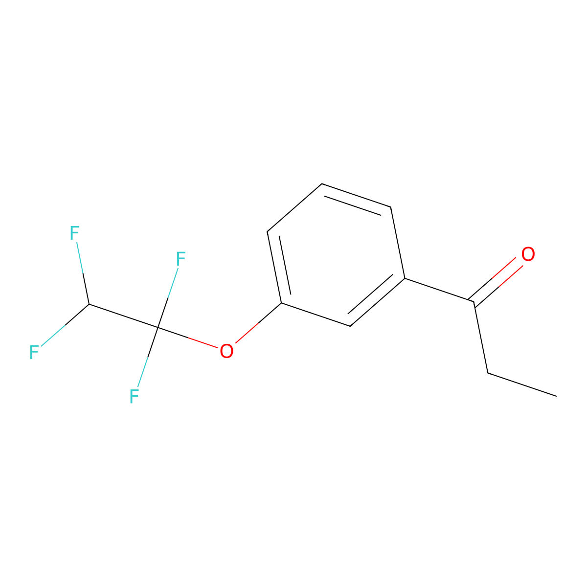 3'-(1,1,2,2-Tetrafluoroethoxy)propiophenone molecular structure, CAS 1443342-53-7