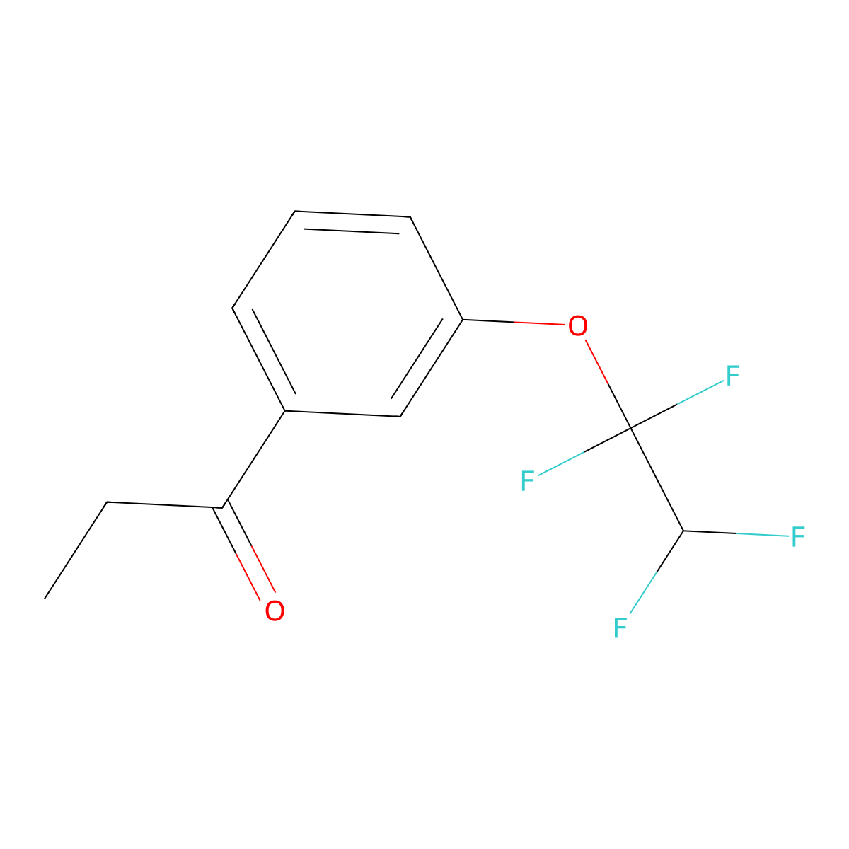 3'-(1,1,2,2-Tetrafluoroethoxy)propiophenone molecular structure, CAS 1443342-53-7