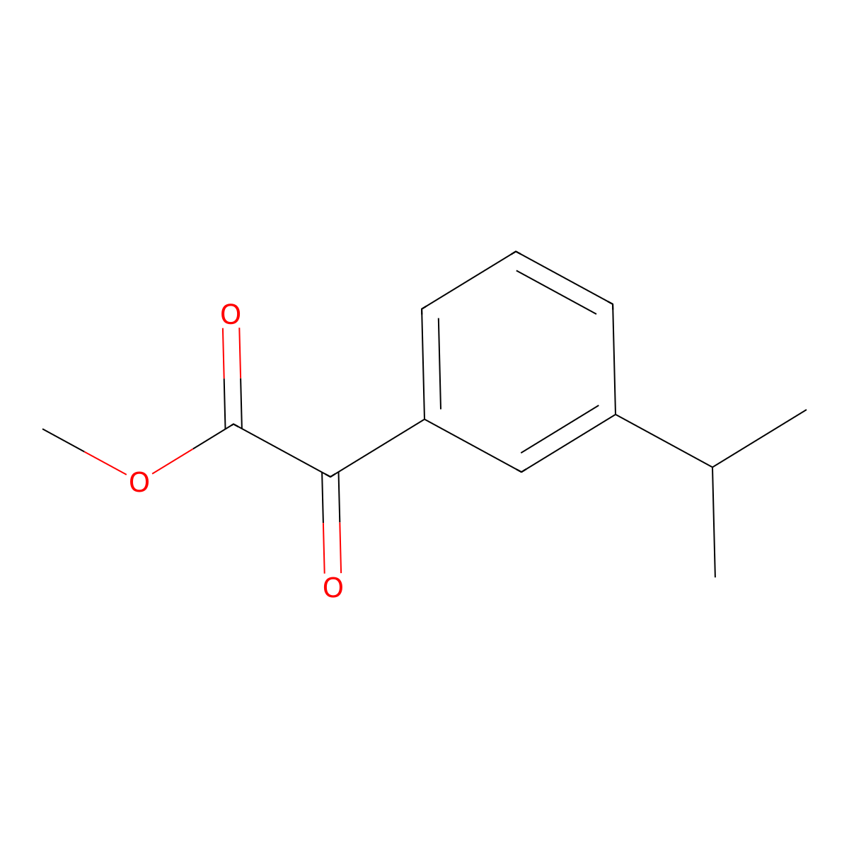Methyl 3-iso-propylbenzoylformate molecular structure, CAS 1443342-70-8