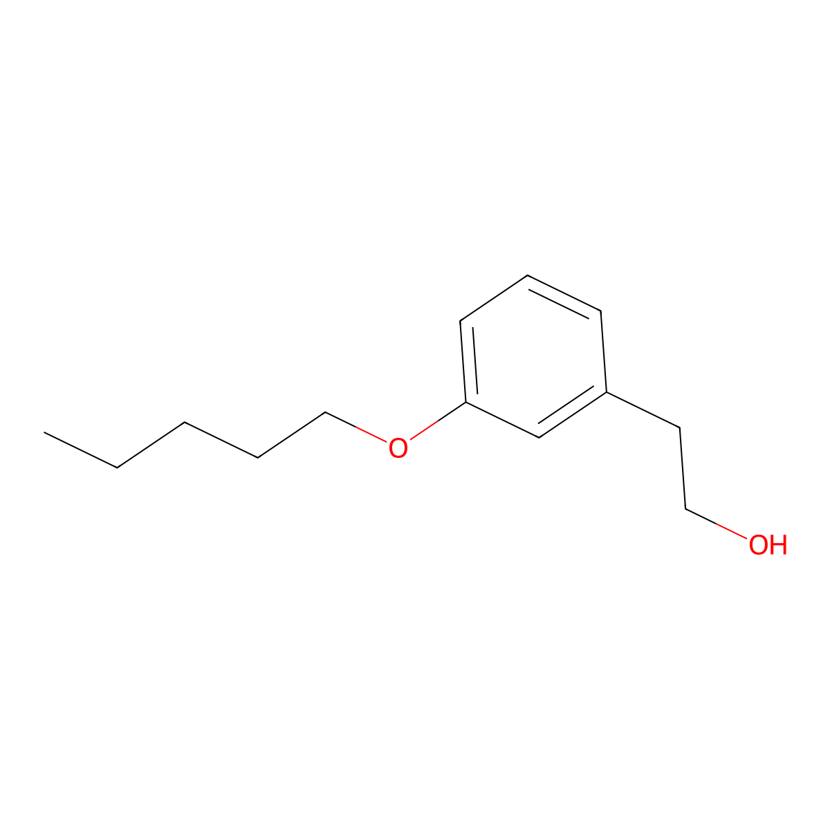 3-n-Pentoxyphenethyl alcohol molecular structure, CAS 1443343-22-3