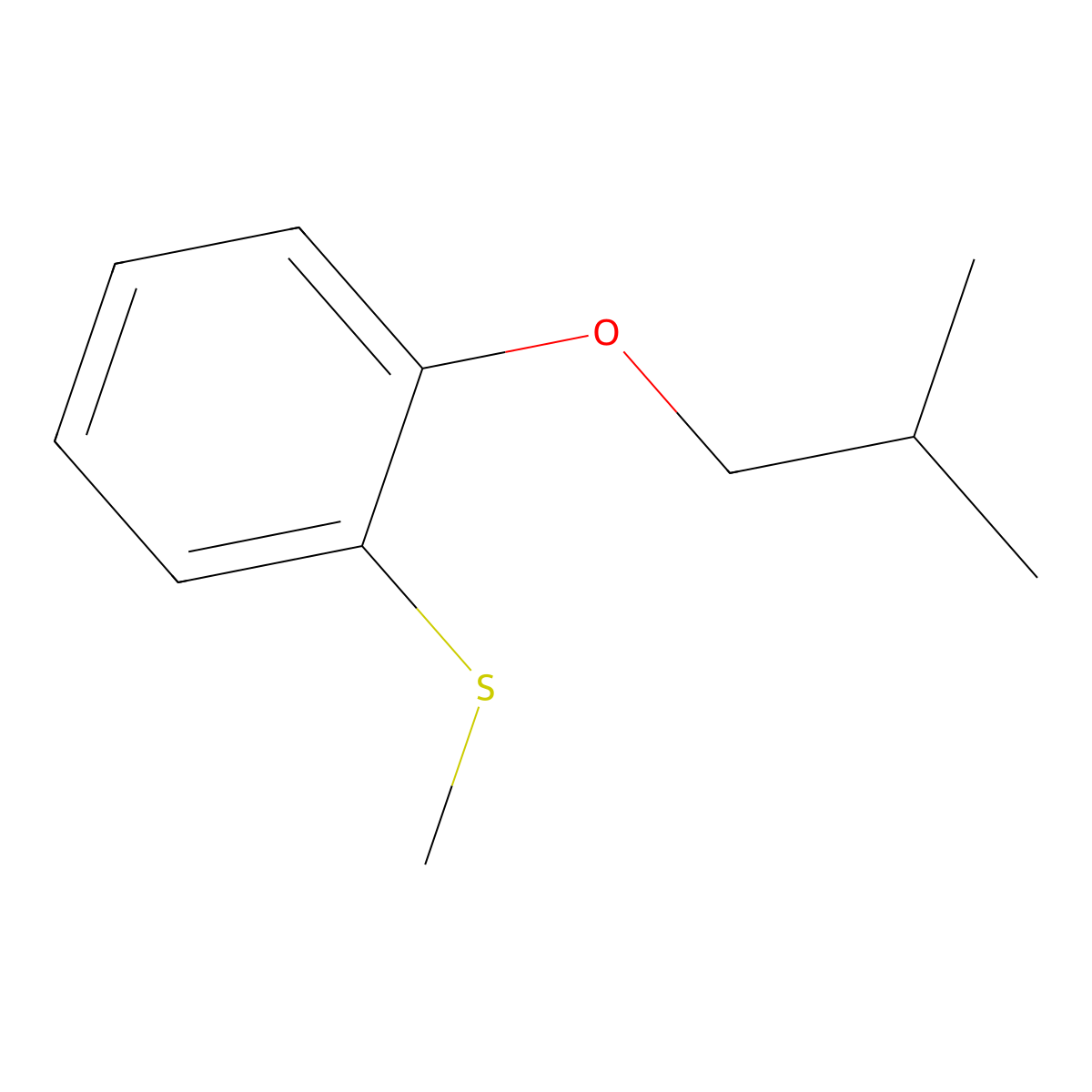2-iso-Butoxyphenyl methyl sulfide molecular structure, CAS 1443343-33-6