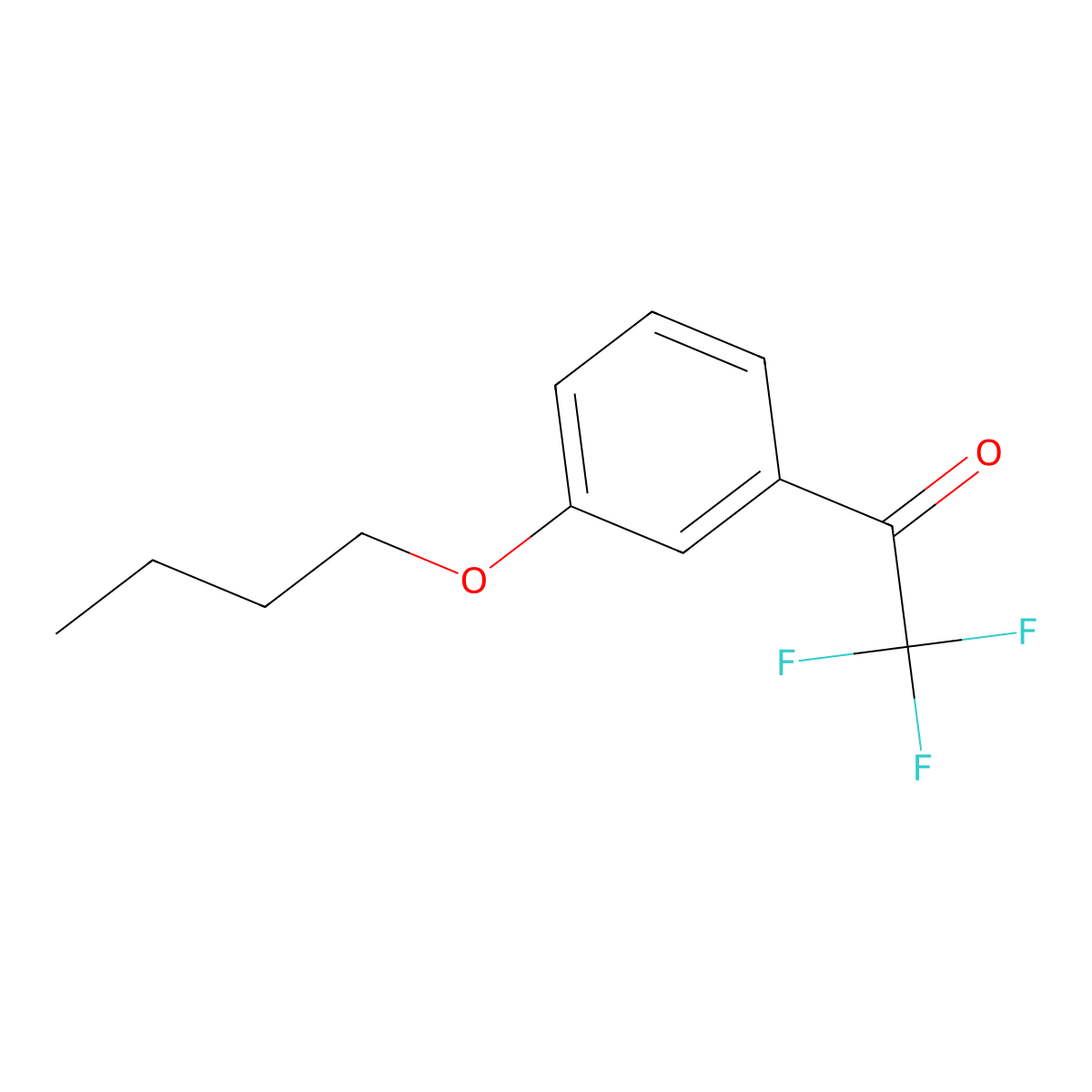 1-(3-Butoxyphenyl)-2,2,2-trifluoroethanone molecular structure, CAS 1443343-46-1
