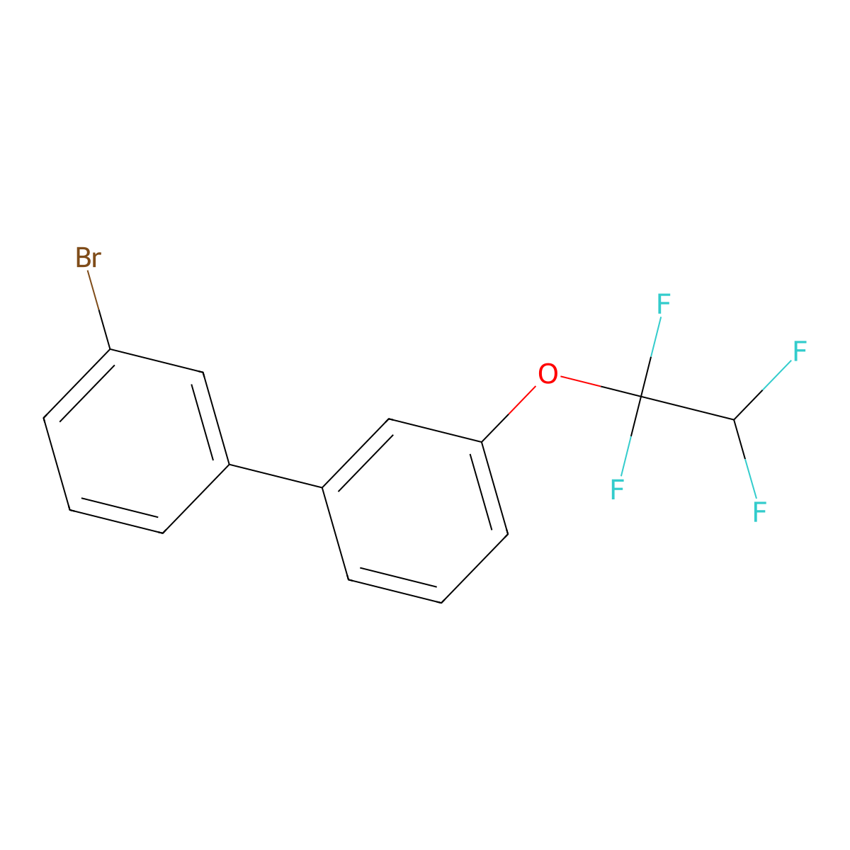 3-Bromo-3'-(1,1,2,2-tetrafluoroethoxy)biphenyl molecular structure, CAS 1443343-48-3