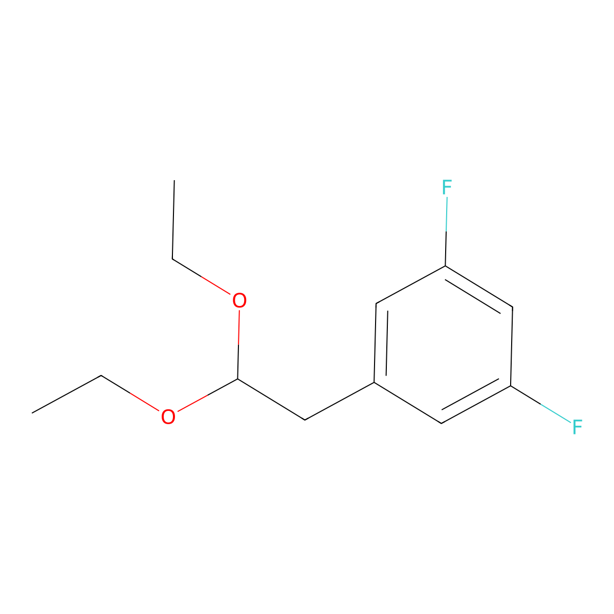 1-(2,2-Diethoxyethyl)-3,5-difluorobenzene molecular structure, CAS 1443343-57-4