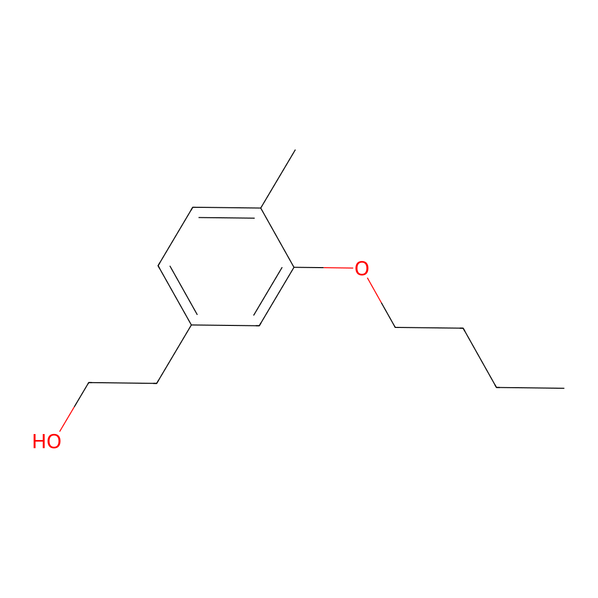 2-(3-Butoxy-4-methylphenyl)ethanol molecular structure, CAS 1443343-61-0