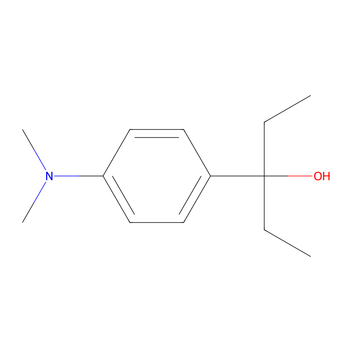3-[4-(Dimethylamino)phenyl]-3-pentanol molecular structure, CAS 1443343-82-5