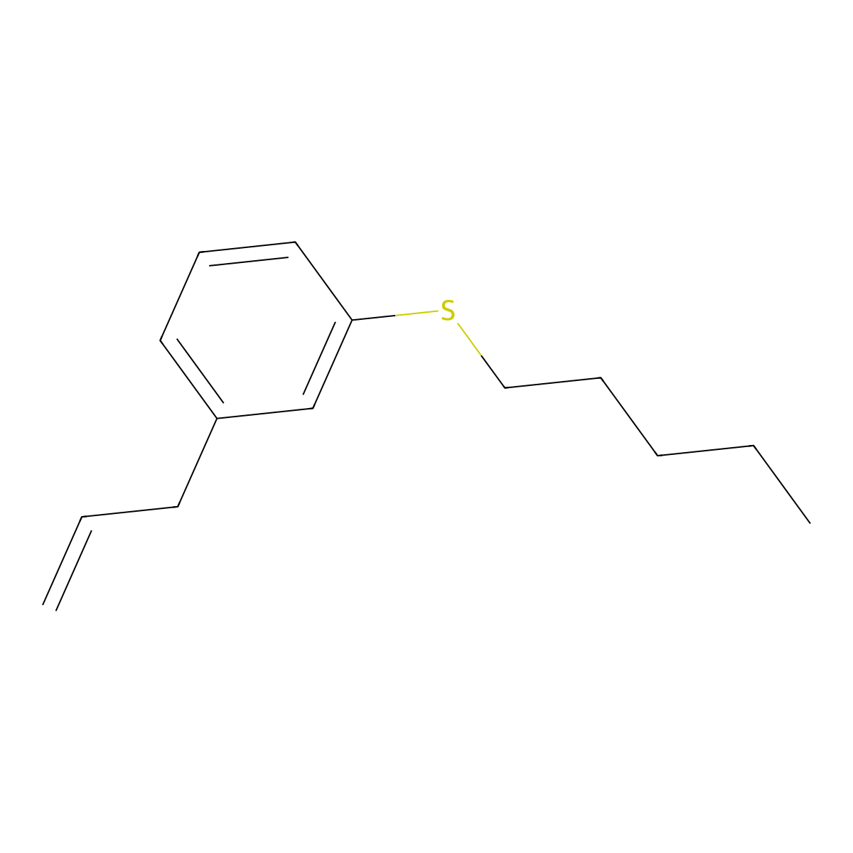 3-[3-(n-Pentylthio)phenyl]-1-propene molecular structure, CAS 1443343-94-9