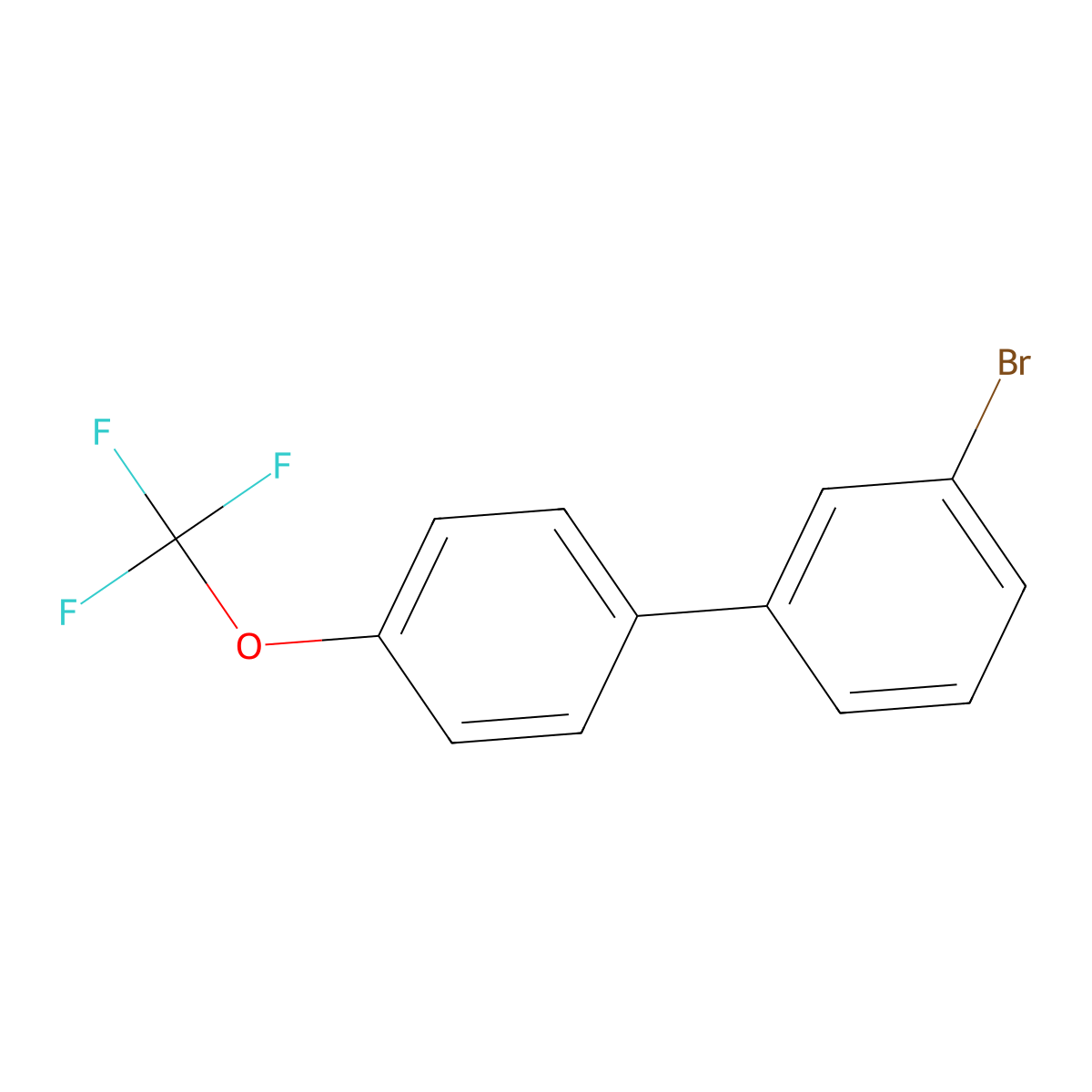 3-Bromo-4'-(trifluoromethoxy)biphenyl molecular structure, CAS 1443344-01-1