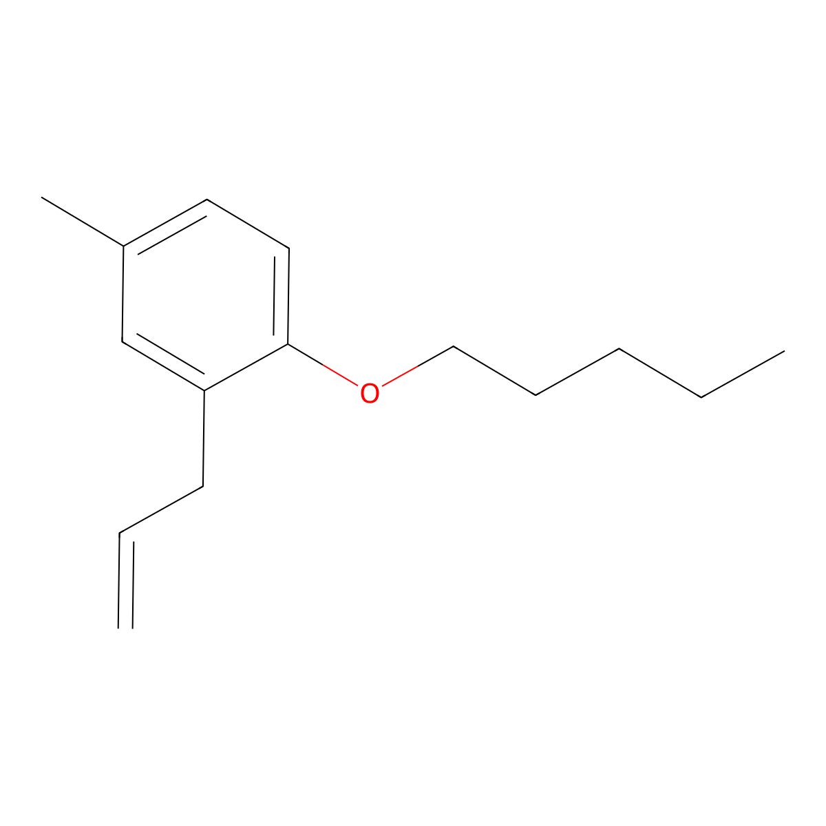 3-(5-Methyl-2-n-pentoxyphenyl)-1-propene molecular structure, CAS 1443344-09-9
