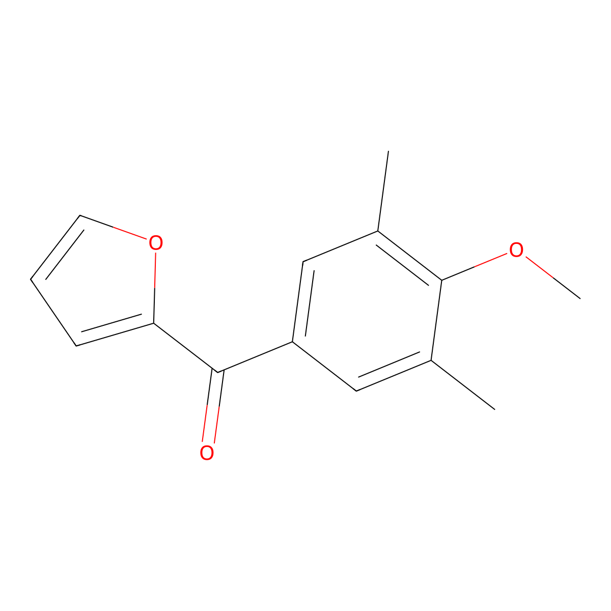 2-(3,5-Dimethyl-4-methoxybenzoyl)furan molecular structure, CAS 1443344-14-6