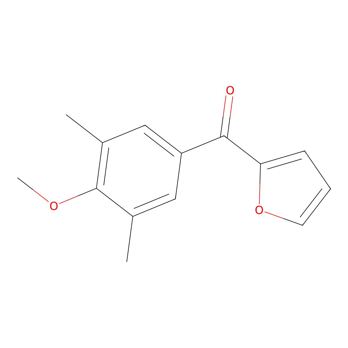 2-(3,5-Dimethyl-4-methoxybenzoyl)furan molecular structure, CAS 1443344-14-6