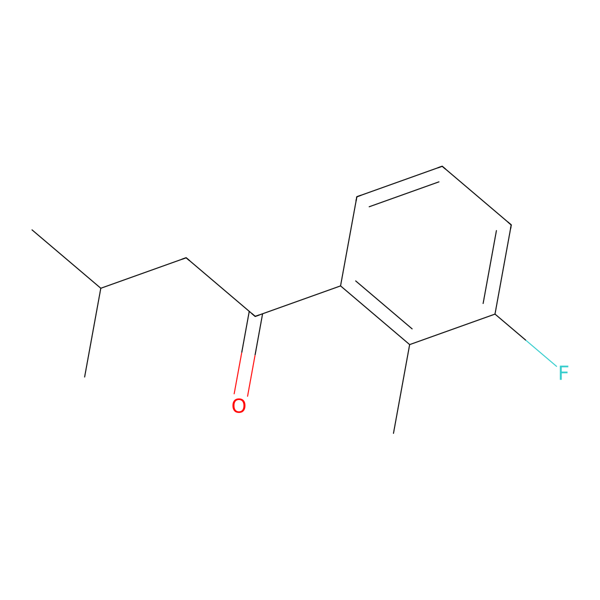 2',3-Dimethyl-3'-fluorobutyrophenone molecular structure, CAS 1443344-19-1