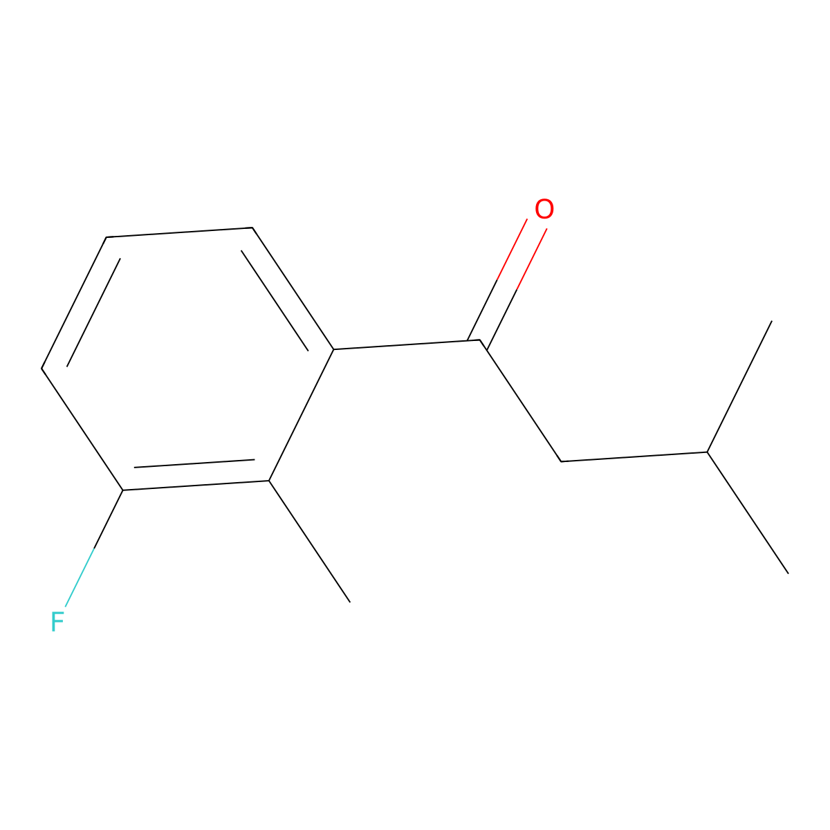 2',3-Dimethyl-3'-fluorobutyrophenone molecular structure, CAS 1443344-19-1