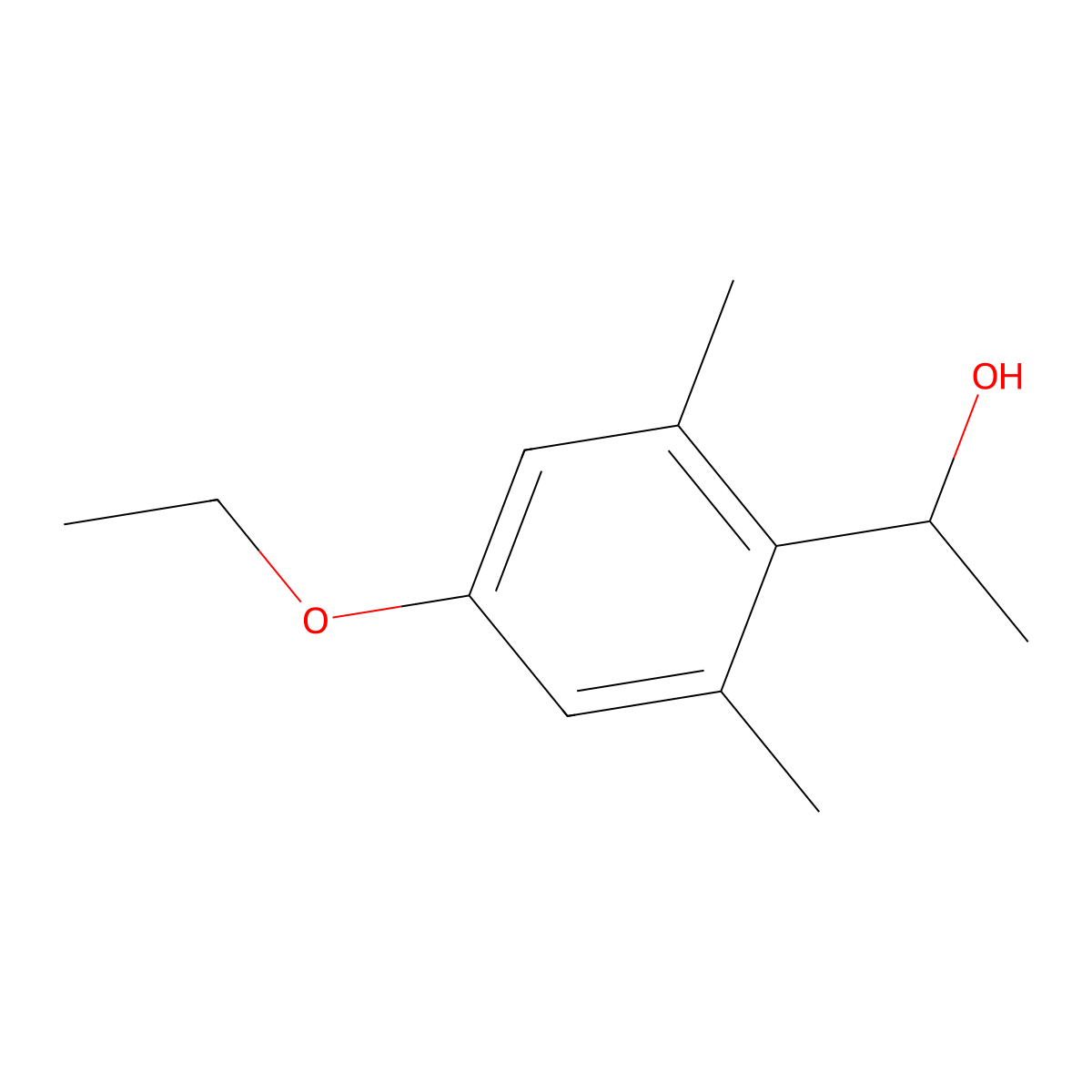 1-(2,6-Dimethyl-4-ethoxyphenyl)ethanol molecular structure, CAS 1443344-25-9